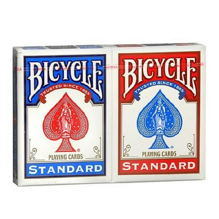 2 Decks Bicycle Rider Back 808 Standard Poker Playing Cards Red and