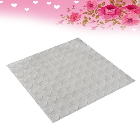 UNOMOR 100pcs Adhesive Bumper Pad Semicircle Clear Silicone Rubber for Drawers and Cabinets