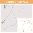 thumbnail image 3 of unbranded Para Lentes De Metal Dorado Con Colgante Ideal Para Uso Decorativo Y Cómodo, 3 of 8