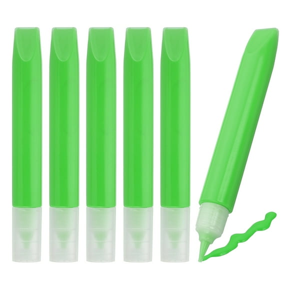 6 Pack Suncatcher Paint Pens, Green Sun Catcher Paint Pens 10ML Each Stained Glass Paint Window Art Kit for Painting Glass Pigment Crafts