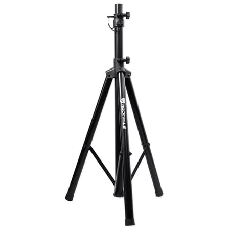 Rockville RVES05 Heavy Duty Tripod Speaker Stand, Sturdy Steel Build, 100 lb Capacity