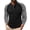 Black, variant on GUZOM Mens Long Sleeve 100% Cotton Raglan Henley T-Shirt 3-Button Placket Regular Fit Casual Comfortable Everyday Top Khaki,Size 3XL