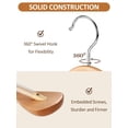 thumbnail image 3 of Perchas de madera para trajes AMKUFO con hombros anchos, paquete de 8, color natural, 3 of 7