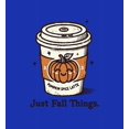 thumbnail image 2 of Just Fall Things Pumpkin Spice Latte Youth Natural Crew Neck Short Sleeve Tee-Small, 2 of 4