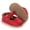 1-Red224, variant on Oiyii Baby Girls Athletic Shoes Solid Leather Bow Adjustable Strap Soft Sole Sneakers