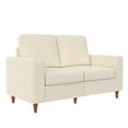 thumbnail image 5 of DHP Liah Loveseat Sofa with Pocket Spring Cushions, Ivory Linen, 5 of 9