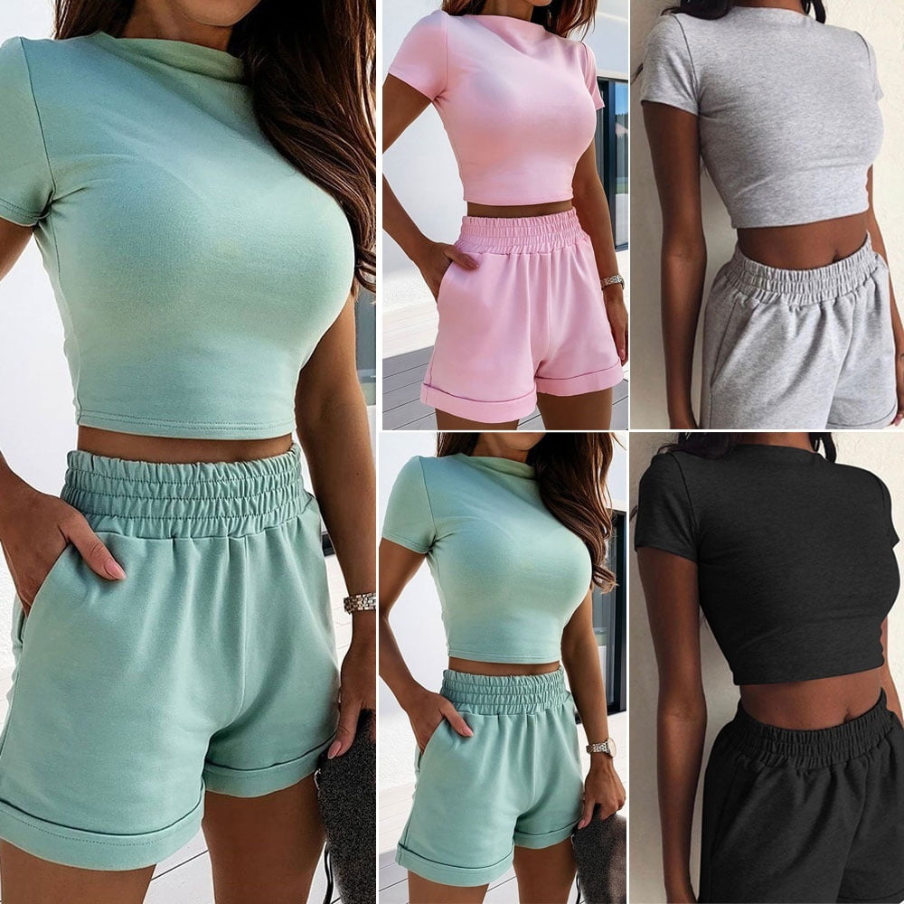 Gym shorts and top set store