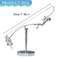 thumbnail image 3 of 1 Pcs The Fisherman Balancing Sculpture, Stainless Steel Kinetic Fishing Statue Interactive Desk Ornament For Home Office Tabletop Decor, 3 of 5
