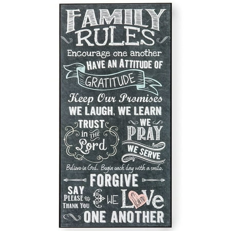 family rules wall art walmart com