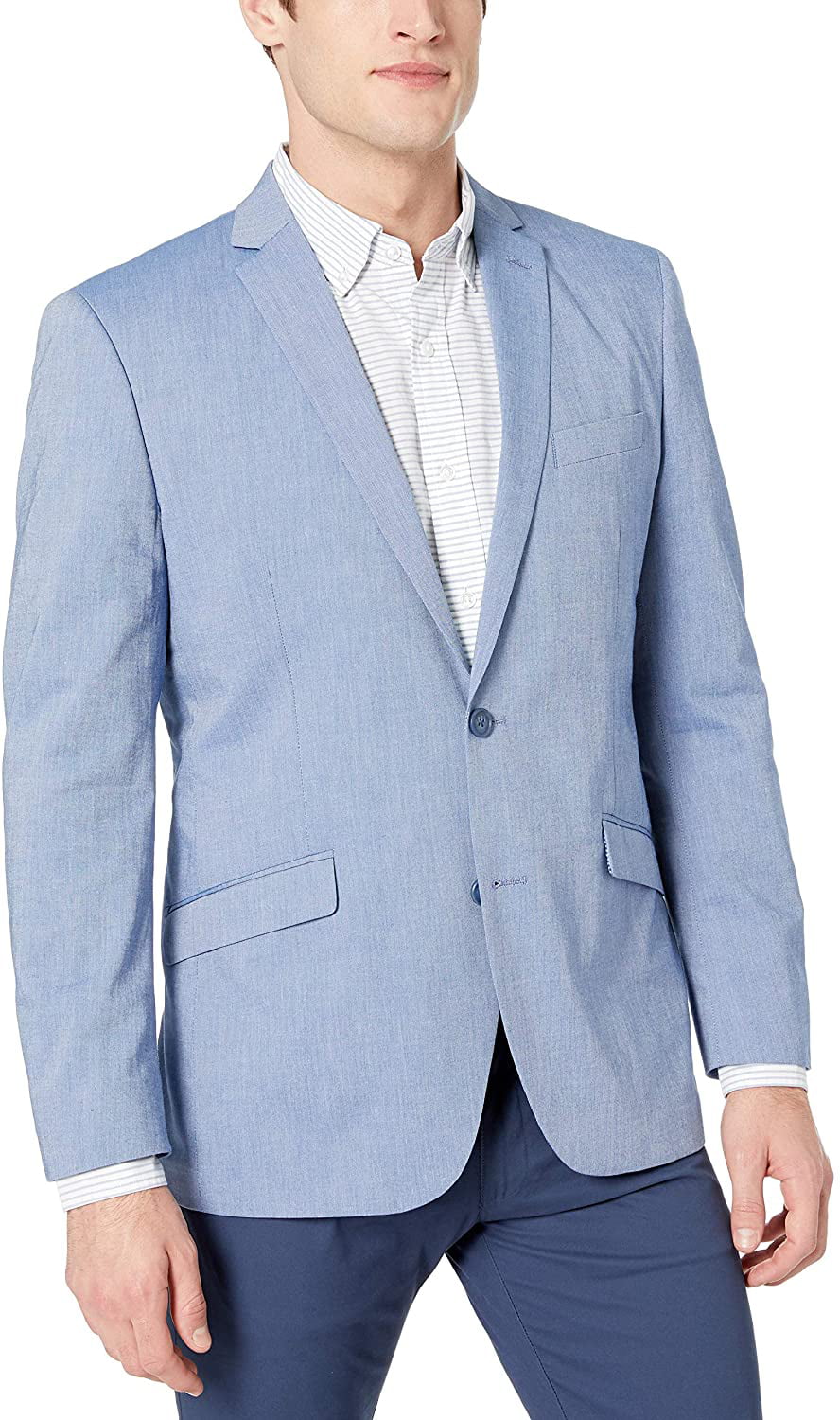 Kenneth Cole Unlisted Men's Chambray Blazer, Blue, 40R | Walmart Canada