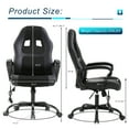 thumbnail image 2 of YRLLENSDAN Massage Gaming Chair Office Gaming Chair Ergonomic Office Chair w/ Lumbar Support Armrest Adjustable Height Computer Gaming Chair Gaming Desk Chair Computer Chairs for Adults,Black, 2 of 7