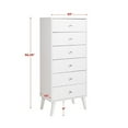 thumbnail image 4 of Home Square 2-Piece Set with Modern Tall 6-Drawer Chest & 7 Drawer Dresser, 4 of 13
