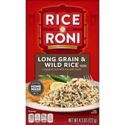 Rice-A-Roni Long Grain & Wild Rice Mix Packaged Meal, 4.3 oz Shelf-Stable Box