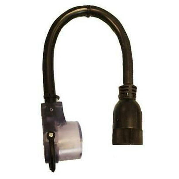 RV Pigtails 72031 30 Amp Female To 30 Amp 3Prong Twist Generator Male