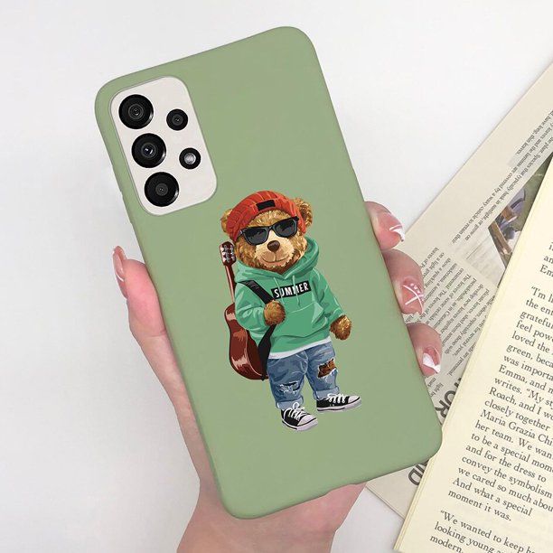 Funda protectora de teléfono para Samsung A33 A 33 5G, carcasa trasera con dibujos de gato y flores mate, A la moda, para SamsungA33 Fivean unisex