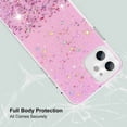 thumbnail image 2 of Dteck Glitter Case For iPhone 12 Pro / 12 6.1" for Women Girls - Bling Shiny Sparkling Girls Phone Case Protective Soft TPU Cover, Pink, 2 of 7