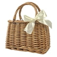 thumbnail image 1 of POINTERTECK Rural Style Hand Basket Hand-woven Flower Holder Decorative Wicker Handbag, 1 of 6