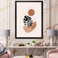 thumbnail image 3 of Designart 'Abstract Tropical Monstera Shapes and Leaves' Modern Framed Art Print, 3 of 4