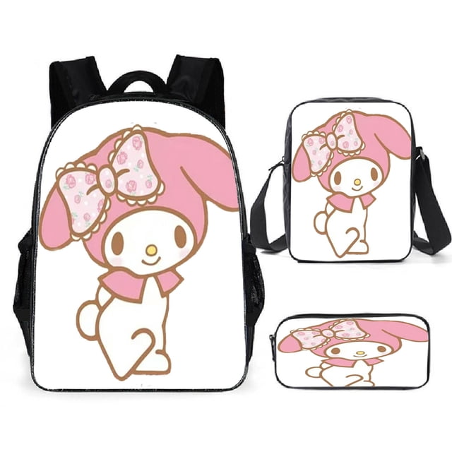 Cartoon Backpack Cool Loomi High-capacity Schoolbag Three-piece Set For Primary And Secondary School Students-SinKeeU