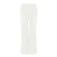 thumbnail image 4 of Tittly Palazzo Pants Lounge Pants Women Women's Spring Summer Solid Color Straight Leg Wide Leg Large Pocket Jeans Baggy Pants Women Womens Joggers White L, 4 of 7