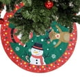 thumbnail image 3 of SPRING PARK 90/120cm Round Feathers Embroidered Christmas Tree Skirt Round Ornaments Xmas Party Home Decoration, 3 of 7