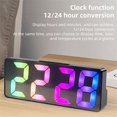 thumbnail image 4 of Reloj Despertador LED Inteligente con Opciones de Visualización Personalizables, Formatos de 12/24 Horas y Control Automático de Brillo Nocturno, Color Negro., 4 of 5