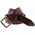 thumbnail image 3 of Orion Leather 1 1/2 Chestnut Oil Tanned Latigo Leather Belt Black Buckle, 3 of 4