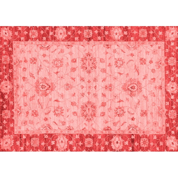 Ahgly Company Indoor Rectangle Oriental Red Traditional Area Rugs, 4' x 6'
