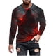 thumbnail image 2 of Blusas y camisas de manga larga con cuello redondo para hombre, estilo casual, cuello redondo, manga larga, camiseta estampada de Halloween, blusas, blusas de poliéster para hombre., 2 of 5
