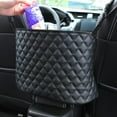 thumbnail image 1 of Car Seat Center Storage Bag, PU Leather Material, Car Handbag, Back Seat Box, Hanging Organizer Holder, 1 of 8