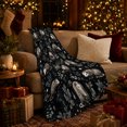 thumbnail image 3 of Woodland Opossums With Pine Sprigs, Detailed Woodland Animal Illustration for Opossum Enthusiasts, Just Because Gift, Cozy Flannel Blanket with Home Decor for Living Room and Bedroom, 3 of 7