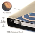 thumbnail image 3 of FORMRS 3 Ring Photo Album 4"x6" Self Adhesive Large Capacity PU Leather Cover, Dog Artist, 3 of 8