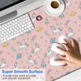 thumbnail image 2 of Long Mouse Pads for Desk,Pink Cartoon Unicorn Space Pattern Desk Mats on Top Of Desks, Desk Mouse Pad Extra Large with 3mm Non-Slip Base and Stitched Edge for Gaming,Office,Work,Home 47.3"x23.6", 2 of 6