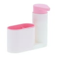 thumbnail image 4 of Shower Organizer Bathroom Storage Rack Desktop Toothbrush Spong Container with Soap Dispenser for Bathroom Shower Kitchen ToiletPink, 4 of 14