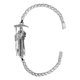 thumbnail image 1 of JOYARIS Pulsera Santa Muerte Esclava Zirconias Plata Solida Ley S925 Talla Largo/Ancho: 21.5 cm x 4 mm PT-0000727, 1 of 4