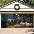 thumbnail image 3 of WIFKLSIIPG Christmas Barn Garage Door Banner Large Christmas Background Christmas Door Decorations Holiday Cover Garage Banner for Outdoor Christmas Garage Door Banner, 3 of 3