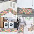 thumbnail image 5 of Pioneer Flower Floral Print Pattern Kitchen Rugs Sets Of 2, Anti Fatigue Non Slip Washable Floor Mats for Kitchen Sink Laundry, 17X30 Inch + 17X47 Inch, 5 of 6