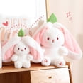 thumbnail image 3 of GloryStar Cute Fruit Transfigured Bunny Plush Toy Soft Stuffed Carrot Strawberry Rabbit Plush Doll For Children Gifts Carrot Rabbit 18cm, 3 of 8