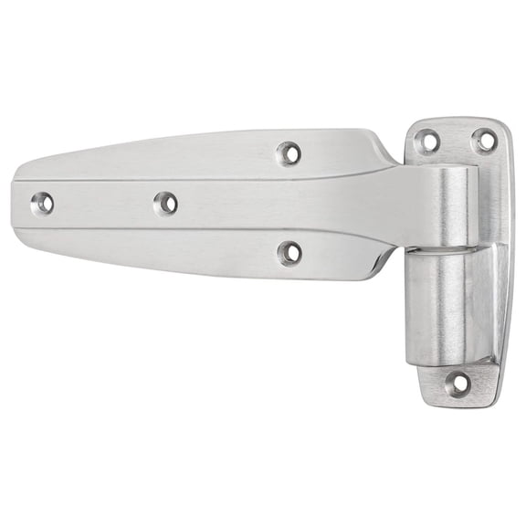1245 Reversible Cam- Hinge, Flush Offset, Brushed Chrome Finish, 11245000088