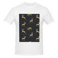 thumbnail image 4 of Bingfone Christmas Deers Men'S Loose Fit Short-Sleeve Pocket T-Shirt, 4 of 7