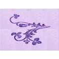 thumbnail image 1 of Ahgly Company Machine Washable Indoor Rectangle Transitional Heliotrope Purple Area Rugs, 6' x 9', 1 of 7