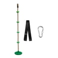 thumbnail image 3 of harayaa Children's Climbing Rope Tree Hanging Rope Heavy Duty Disc Hanging Seat Set for green brown rope, 3 of 8