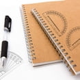 thumbnail image 4 of ziyahi Drawing stationery protractor plastic 15CM transparent angle ruler, 4 of 9