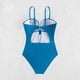 thumbnail image 5 of Trajes de baño para mujer, moda de verano para mujer, color sólido con cojín en el pecho y sin soporte de acero, traje de baño con tirantes sin espalda, trajes de baño para mujer, trajes de baño para, 5 of 9