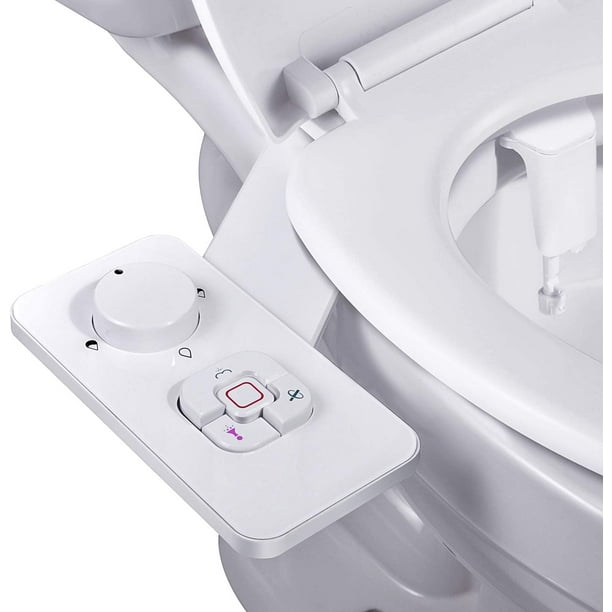 Bidet Attachment , Nonelectric Cold Water Bidet Toilet Seat Attachment with Pressure Controls