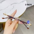 thumbnail image 2 of 3 Pairs Rimless Reading Glasses Blue Light Blocking Readers Presbyopic Glasses, 2 of 3