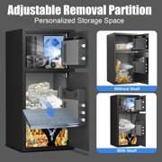 Riflevault 7.0 Cu Ft Fireproof Safe, Electronic Lock Security Cabinet with Deposit Slot, Dual Alarm & Backlit Keypad