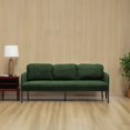 thumbnail image 4 of Modern Green Polyester Fabric 3 Seater Sofa 220×80×75cm for Small Spaces, 4 of 8