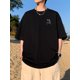 thumbnail image 2 of Men'S 2025 Sports Short Sleeve T-Shirt - Casual Crew Neck, Stretch Fabric, White with Black Print Design, Perfect for Outdoor Activities & Casual Attire, Casual Wear Tee | Crew Neck Shirt | Durab, 2 of 6