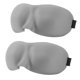 thumbnail image 1 of 2 Pack Sleep Eye Mask Shade Cover 100% Blackout Sleep Eye Masks For Sleeping Sleep Masks Suitable For Lunch Break Trave Camping Usage (grey), 1 of 5